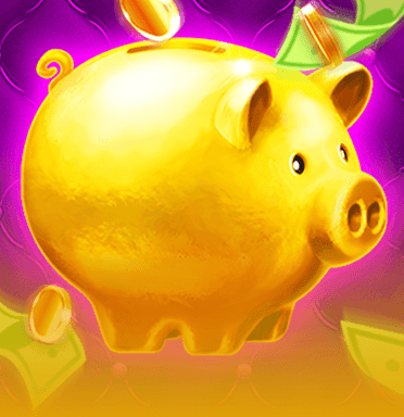 1卷轴金色小猪存钱罐 2